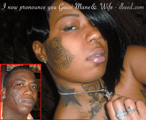 Tattoo face girl In tats we trust the one women Gucci Mane could seek and